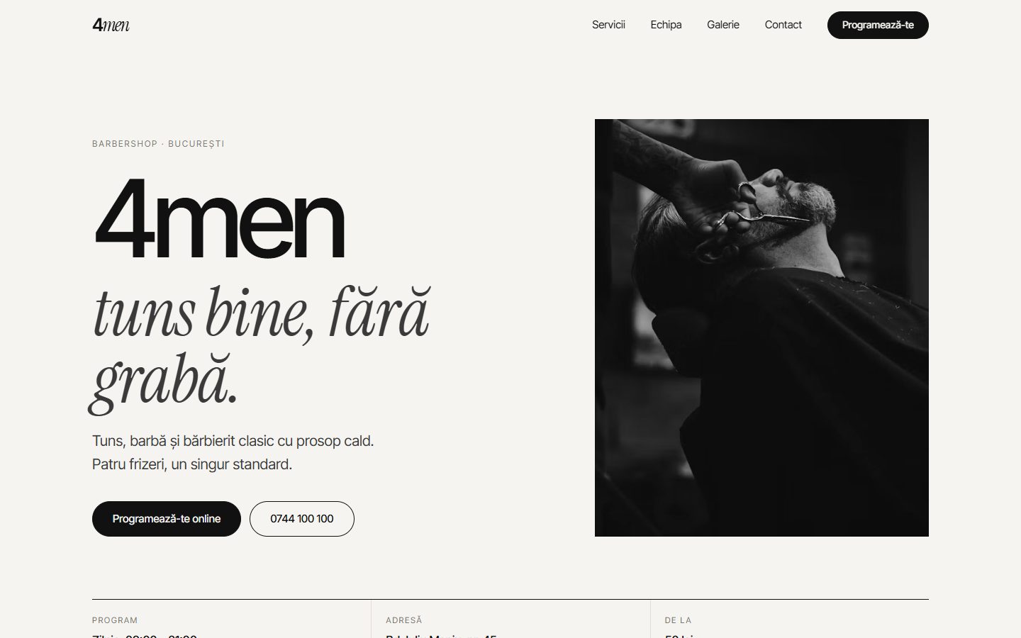 Captură din site-ul 4men